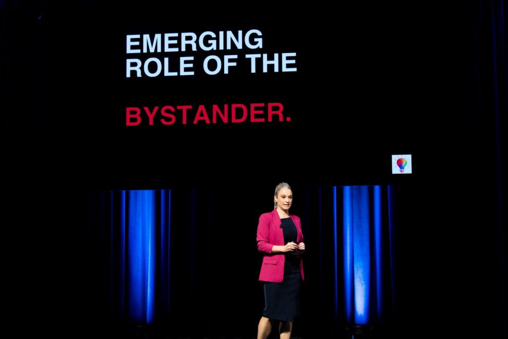 Being an active bystander is a huge emerging area in Australia now and it's very effective and very powerful. Karen Maher shares some practical tips around what you can do.